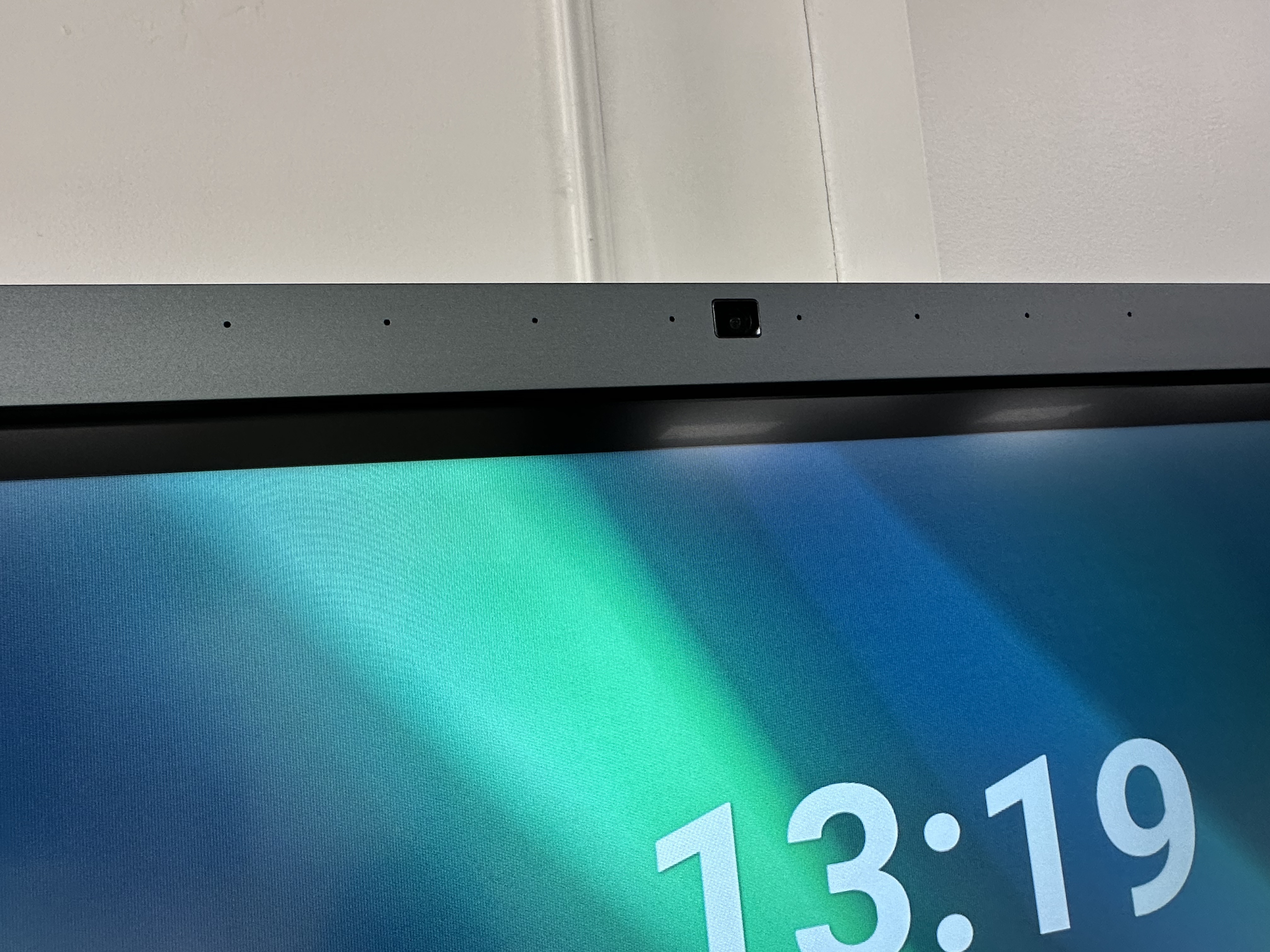 Camera and microphone array built into the Interactive Display
