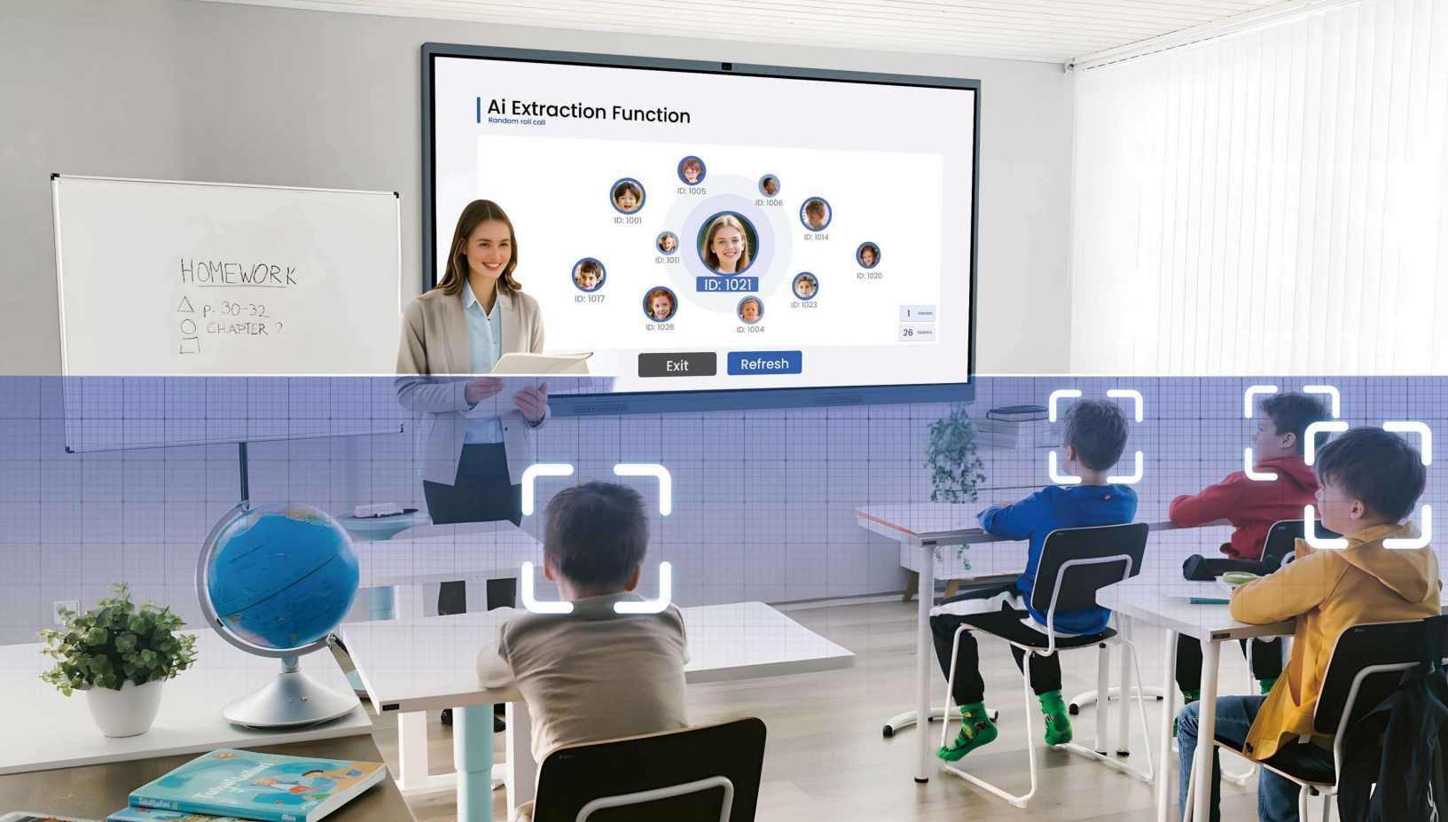 Interactive Display used for classroom collaboration