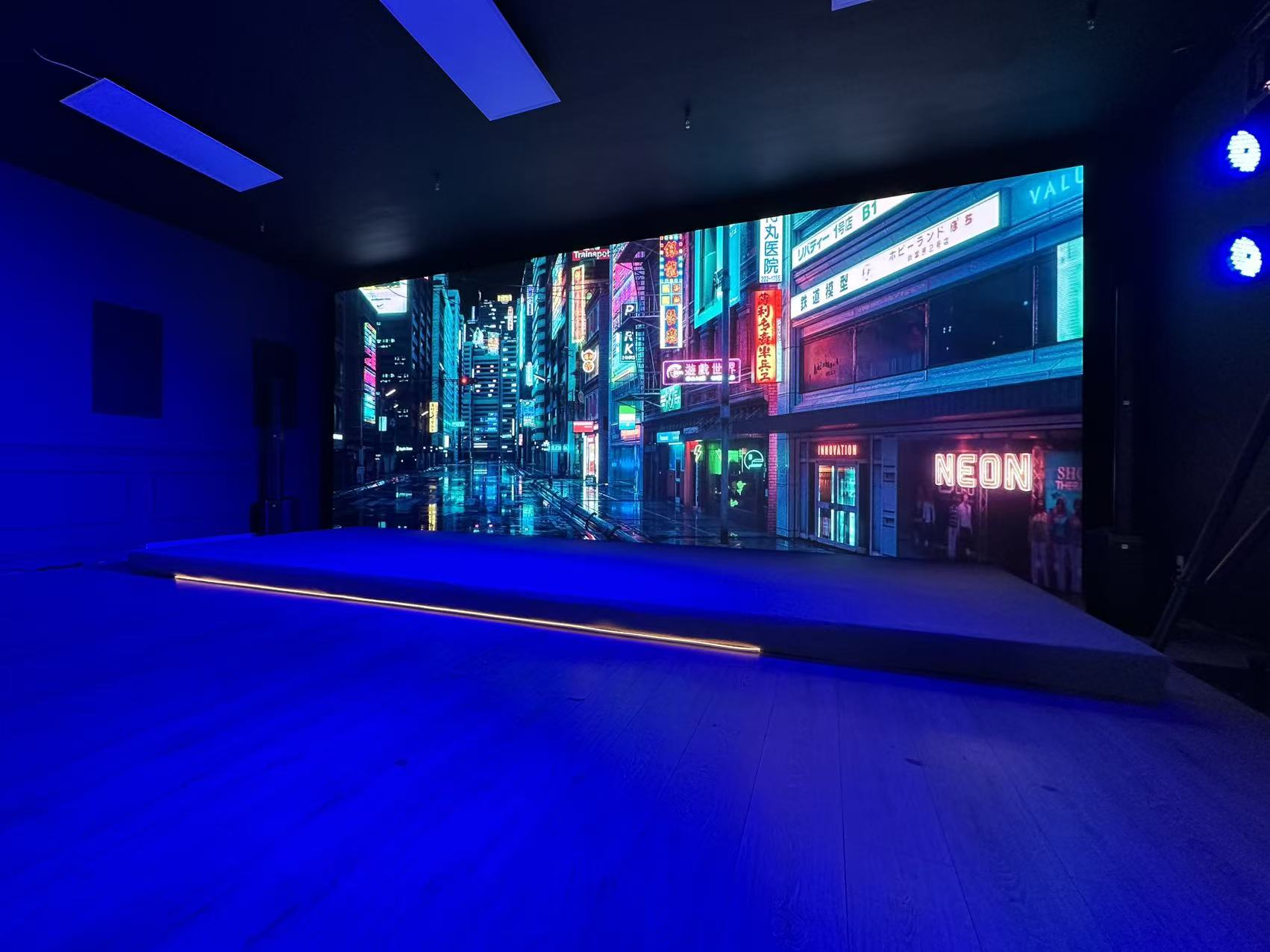 Joytech Studio blue LED wall